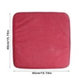 thumbnail image 2 of Yeetfub Chair Pads Seat Cushions for office Chairs with Ties Square Strap Garden Chair Pads Seat Cushion for Outdoor Bistros Stool Patio Dining Room Linen 16x16In, 2 of 4