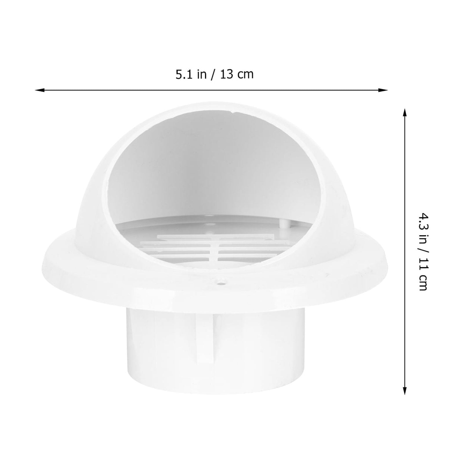 ZEHUANYU 10 Pcs Round Exhaust Grilles External Extractors Wall Dryer Vents Plastic Vent Covers