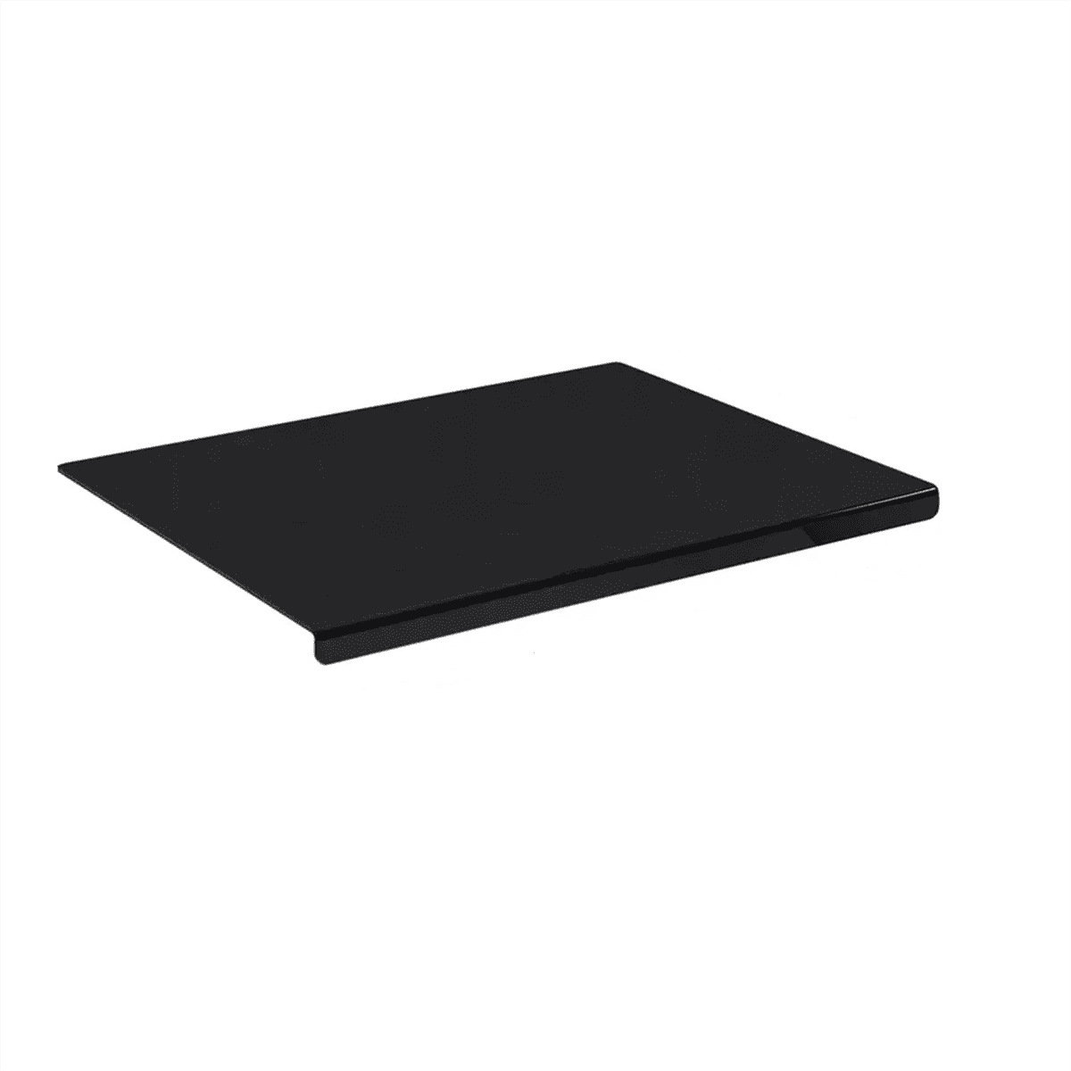 Black Acrylic Cutting Board with Lip, Size 17.7X13.7 Inch, No-Scratches, Kitchen, for Kitchen