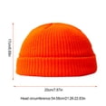 thumbnail image 4 of Qarigey Gorro de lana a la moda para mantener el calor durante mucho tiempo, gorro polar de invierno, transpirable, duradero para deportes al aire libre, Sombreros Naranja, 4 of 6