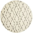 thumbnail image 4 of SAFAVIEH Casablanca Arturas Geometric Shag Runner Rug, Ivory/Brown, 2'3" x 8', 4 of 10