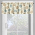 thumbnail image 4 of Ambesonne Easter Valance & Curtain, Boho Inspired Egg Motifs, 55"x30", Pale Yellow Slate Blue, 4 of 6