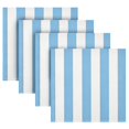 thumbnail image 2 of Iauyy Satin Napkins Set of 1- Light Blue Stripes DIY Printing Decoration Cloth Napkin- Easy Care for Home/Party, 2 of 8
