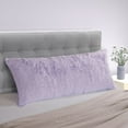 Your Zone Fluffy Body Pillow, Purple