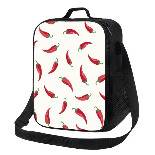 Disketp Chili Bolsa Térmica Estampada para Almuerzo, Lonchera para Hombres y Mujeres Adultos