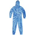 thumbnail image 1 of Colortone - Onesie Mono Teñido tono Araña psicodélico abstracto Cremallera Adultos Unisex Hombre Mujer (Azul royal araña), 1 of 1