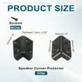 thumbnail image 2 of 8 Pcs Speaker Cabinet Corners Protector 48x48x80mm Plastic Stackable Guard Wrap Angle Case Edge Box Protection with 32 Pcs Screw, 2 of 7