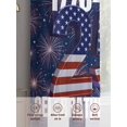 thumbnail image 6 of Independence Day Sheer Curtains 2 Panels Set 250 CELEBRATION FREEDOM Cartoon Firework Sheer Window Curtains Light Filtering Rod Pocket Voile Drapes for Bedroom Living Room 52"X108", 6 of 8