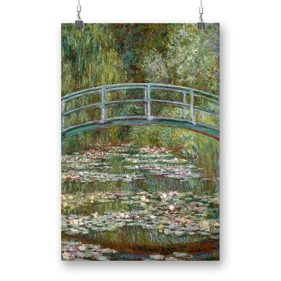 Bridge Over A Pond Poster - Claude O. Monet Designs,