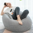 thumbnail image 4 of SOFT Bean Bag Sofas Chair, 3 Ft, Multicolor Memory Foam Stuffed Lounger Chairs for Adults, 4 of 10