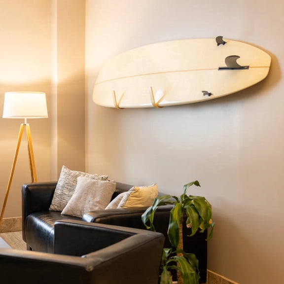 Solid Wood Surf SUP Wall Hanger