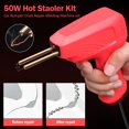 thumbnail image 4 of 50W Plastic Welding Machine Handheld Plastic Welder with 200 Staples Reusable Hot Stapler Car Bumper Crack Repair Machine for Dashboard Headlight Car Motorcycle Plastic Welding, 4 of 9