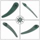 thumbnail image 3 of 32Pcs F016800372 Lawn Mower Blades Compatible For Bosch ART 26-18 LI 083-B3-0009 / ART 23-18 LI , ABS Grass Lawn Trimmer Blade Acc, 3 of 5