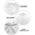 thumbnail image 2 of HSHDLDF Women Fashion Peplum Bodycon Short Sleeve Bow Club Ruffle Pencil Party Dress, 2 of 6