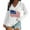 White, variant on Seductiva Women's Oversized Long Sleeve T Shirts 2025 Women's Fashionable and Casual V Neck Retro Printed Long Sleeve Top T Shirt Loose Fit Lightweight Tunic Shirts Womens Summer Tops