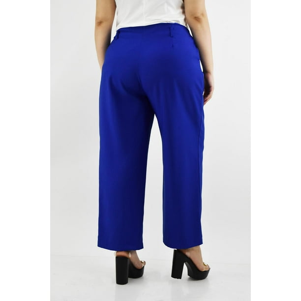 Royal Blue Outfit Pantalon Azul Electrico Mujer Azul Rey Pantalon
