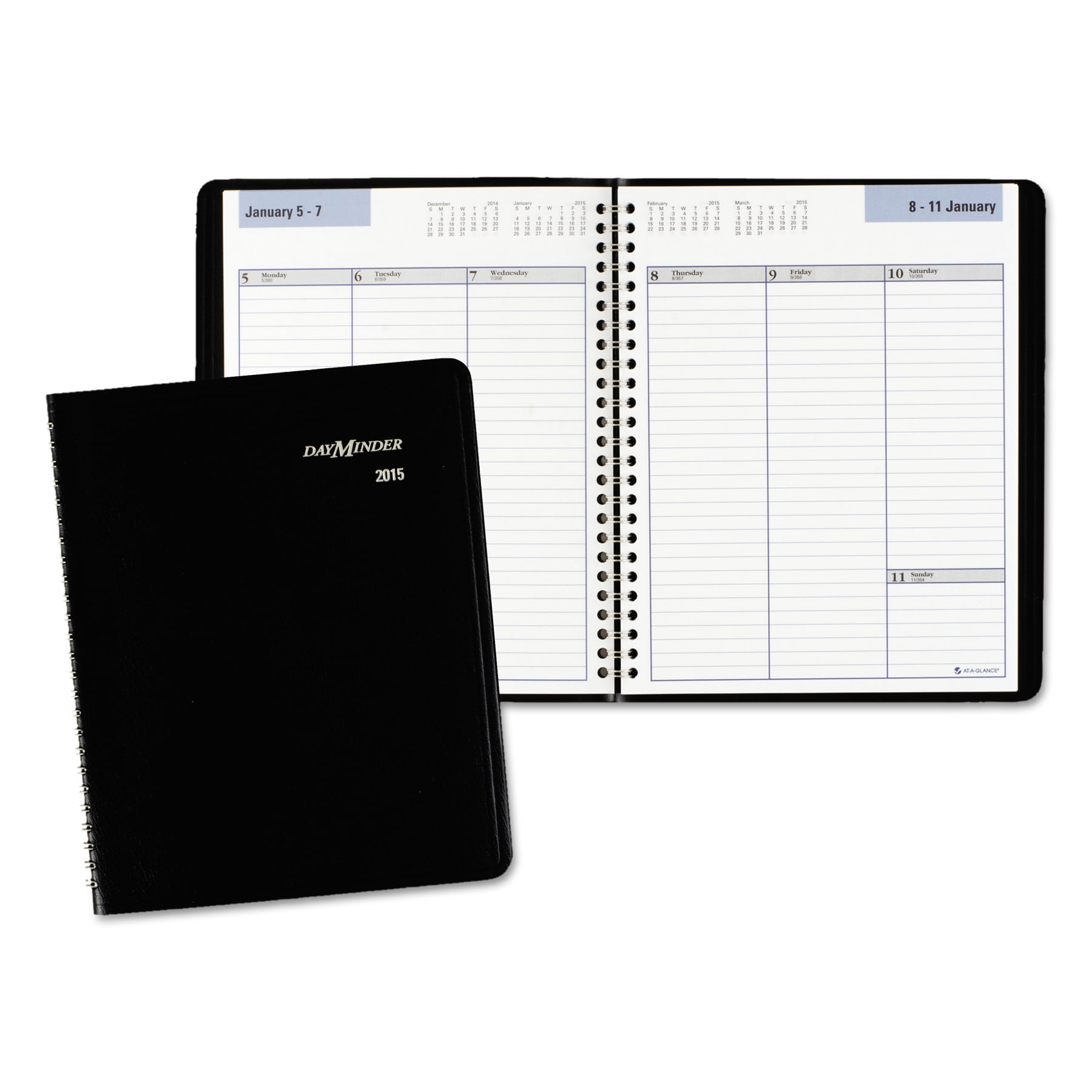 At-A-Glance Weekly Planner 6 7/8 x 8 3/4 Black 2019 G59000