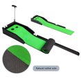 thumbnail image 4 of Putting Green Indoor Set Golf Putting Green Mat Mini Putting Ball Pad Golf Desktop Putting Practice Set for Men Gift Home Office Green, 4 of 5