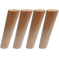 thumbnail image 1 of Round Solid Wood Furniture Legs Sofa Replacement Legs Perfect For Mid-century, 1 of 5