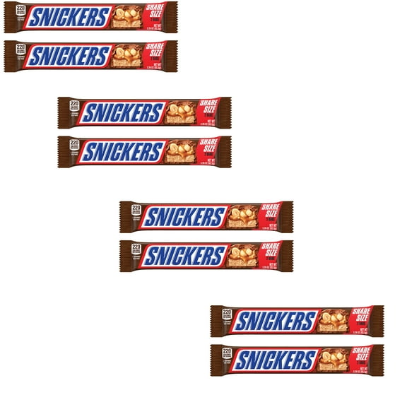 Snickers Original Milk Chocolate Candy Bars, 7 Pack, 3.29 oz