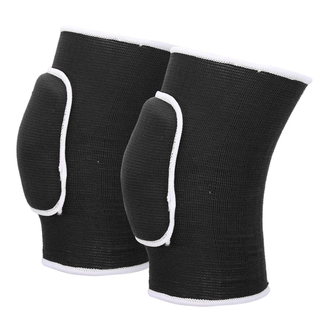 Knee Guards For Dance, Moisture-absorbing And Breathable Fabric Knee Brace Protector For Running For Dancing For Basketball Black White
