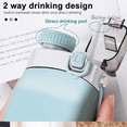 thumbnail image 4 of Collapsible Water Bottle with Straw - 20 OZ - Sky Blue, 4 of 11