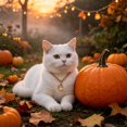 thumbnail image 5 of Halloween Pet Charm Necklace Collar, Cute HalloweenâElement Pendant Decorative Gold Chain Necklace, Pet Accessory for Cats & Small Dogs Halloween Party Dressâup, 5 of 6