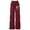 Wine, variant on Kids Winter Pants,Elastic High Waist Trousers Girl's Bowknot Sweatpants Lightweight Straight Leg Athletic Pants With Pockets,Sweatpants Wide Leg,Size:11-12 Years