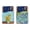 Sunflowers Blue, Irises Vincent By Van Gogh, variant on WIRESTER 2pcs Set Self-Adhesive PU Leather Card Holder Stick on Pocket Credit Card Case Pouch Wallet for Apple Samsung Motorola LG Smart Phones - Cafe Terrace At Night, The Starry Night By Van Gogh