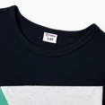 thumbnail image 5 of PatPat Family Matching Allover Geo Print Halter Neck Belted Dresses and Colorblock Short-sleeve T-shirts Sets, Multicolor, Boy 4-5 Years, 5 of 8