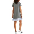 thumbnail image 2 of Thyme & Honey Women's French Terry Dress With Ruffle Hem, 2 of 3