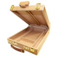 thumbnail image 4 of Caballete de mesa ajustable de madera, caballete de maleta, caballete de pintura portátil, caballete con espacio de almacenamiento para pinceles, pinturas y utensilios de dibujo, 4 of 4