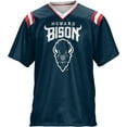 thumbnail image 1 of ProSphere Men's Howard University Goal Line Football Fan Jersey, 1 of 6