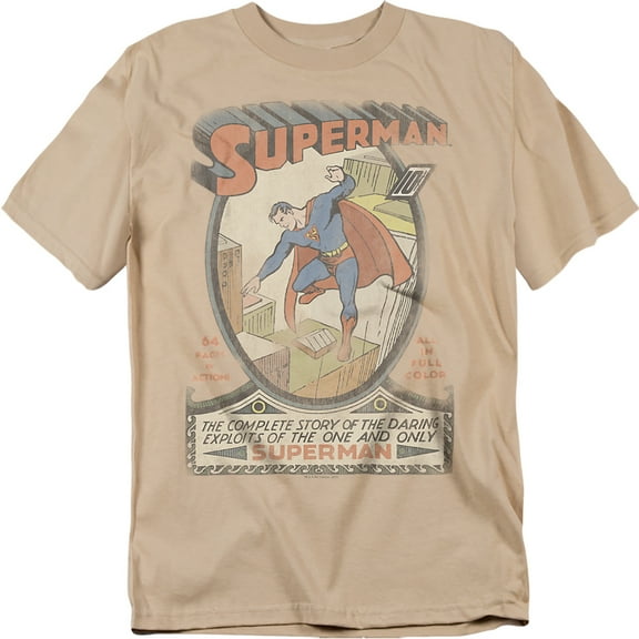 DC Comics T-Shirt Superman 1 Distressed Unisex Graphic Tee For Men & Women