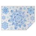 thumbnail image 1 of Merry Christmas Table Cover Wrinkle Resistant Washable Tablecolths Table Covers Snowman Snowflake Silver Table Cover for Christmas Background Indoor Outdoor Birthday Rectangle,60x84inches, 1 of 5
