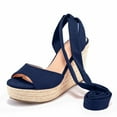 thumbnail image 3 of Dellytop Womens Platform Espadrille Wedges Open Toe High Heel Sandals, 3 of 5