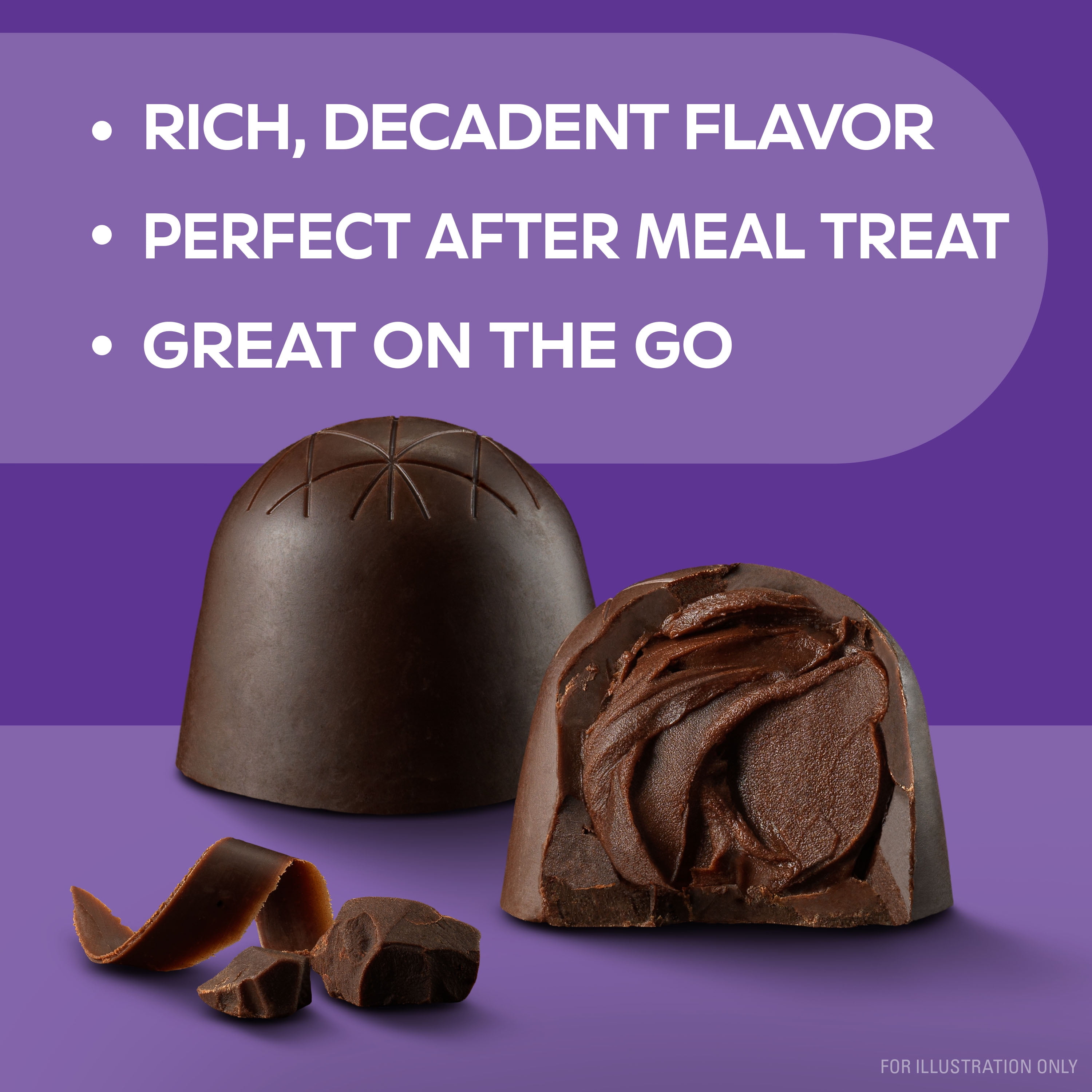 (3 pack) Atkins Endulge 4pk-1.06oz Dark Chocolate Truffles
