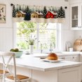 thumbnail image 2 of AshasdS Winter Forest Houses & Snow Window Valance Christmas Country Short Curtain Rod Pocket Living Room, 2 of 5