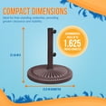 thumbnail image 4 of Blue Wave 66-lb Weather-Resistent Umbrella Base in Bronze Resin Finish, 4 of 7