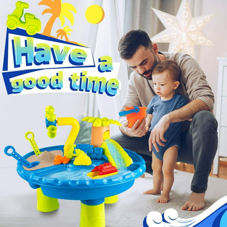 Wooden Play Table, Kids Table and Chairs, Activity Table for Kids, Water  and Sand Table, Kids Christmas Gift 