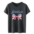 thumbnail image 4 of 250 Anniversary USA Shirt Women USA 250th Anniversary Shirt Patriotic American Flag Eagle Tops 1776-2026 Tshirt Gifts Dark Gray,XL, 4 of 4