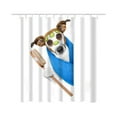 thumbnail image 4 of Shower Curtain Rings, Shower Curtains for Bathroom, Printed Shower Curtain Polyester and Mildew-Proof Bathroom and Mildew-Proof Partition Curtain 150X180Cm, Fabric Shower Curtain, 4 of 5