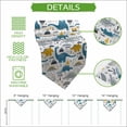 thumbnail image 5 of Cartoons Dinosaurs Table Runner Linen Burlap Table Runner 70 Inches Long Cute Animals Palm Trees Mountains Dresser Scarves for Kitchen Island Coffee Dining Party Wedding Banquet Holiday Decor 13"x70", 5 of 8