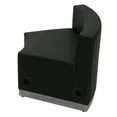 thumbnail image 5 of Flash Furniture HERCULES Alon Series Black LeatherSoft Concave Chair with Brushed Stainless Steel Base, 5 of 5