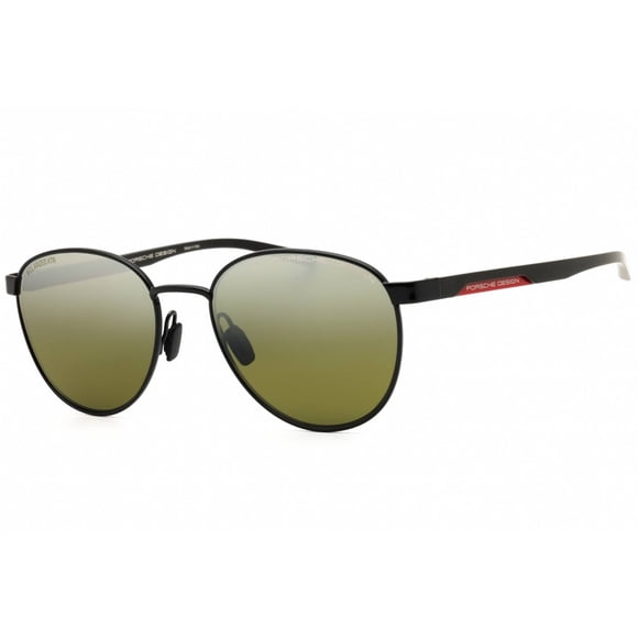 Porsche P8945 54A Men's Black/Red Stainless Steel Frame Sunglasses