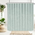 thumbnail image 2 of Sage Green Waterproof Shower Curtains for Bathroom White Leaf Bath Curtains Decor with Hooks Minimalist Botanical Leaves Decorative Plant Fabric Shower Curtains Hotel,72x72 Inches, 2 of 6