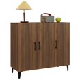 thumbnail image 2 of vidaXL Sideboard Brown Oak 90x34x80 cm Engineered Wood, 2 of 5