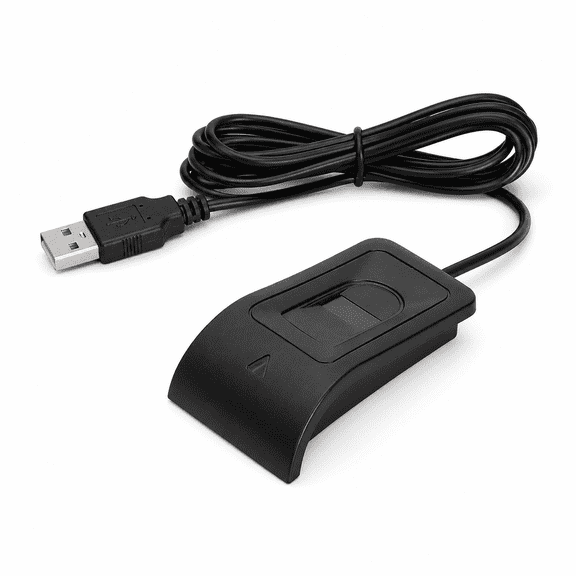 ABPETE USB Fingerprint Reader for PC, Compact Biometric Fingerprint Scanner with 1.5 m Cable for Computer Login, Identity Verification and Office Security