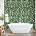 thumbnail image 6 of Ambesonne Winter Peel & Stick Wallpaper for Home, Christmas with Pine Trees, 13"x100", Emerald Vermilion and White, 6 of 6