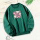 thumbnail image 1 of Sudadera para mujer, ropa de calle, sin capucha, ropa deportiva, sudadera de manga larga con cuello redondo, Tops para ir de compras, viajar, caminar S Yinane sudadera casual, 1 of 8